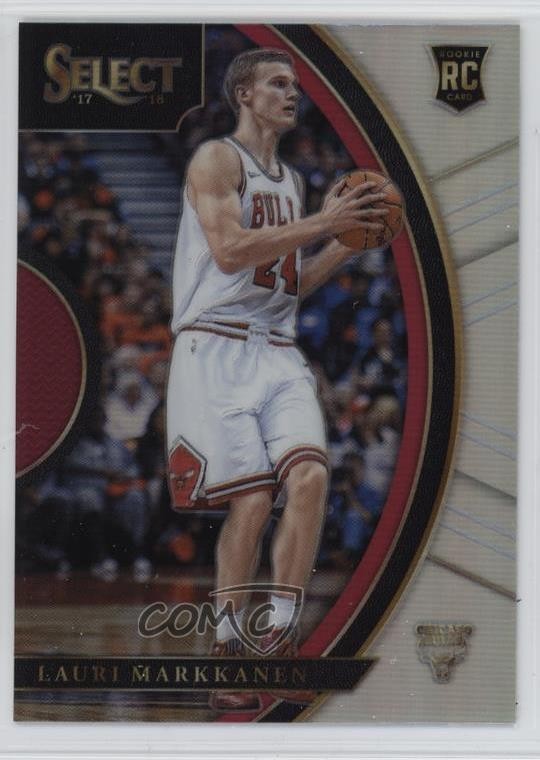 2017-18 Panini Select Concourse Silver Prizm Lauri Markkanen #8 Rookie RC
