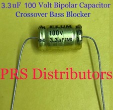 3.3 uF 100V BIPOLAR CAPACITOR BASS BLOCKER SPEAKER TWEETER CROSSOVER