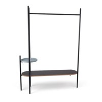 Garderobe KleiderstäNder GarderobenstäNder Metall Holz Flur Kleiderstange AmÉLie