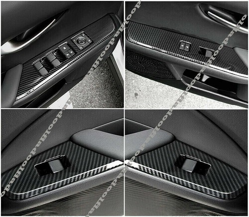 Para Lexus UX 200 250h 2019-2021 panel elevador de ventana de fibra de carbono borde - Imagen 5 de 9