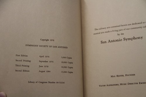 San Antonio Cookbook II TexMex Symphony Society Fiestas/Flavors Old Mexico 1978 - Bild 5 von 5