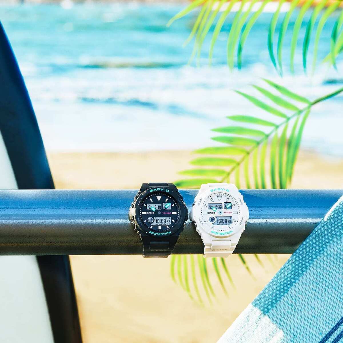 CASIO BABY-G G-LIDE BAX-100-7AJF Analog Digital Watch White CASIO BABY-G G-LIDE BAX-100-7AJF Analog Digital Watch White