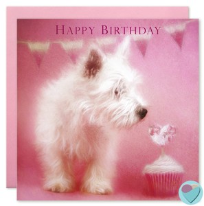 westie birthday cake