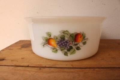 Nostalgie - Lot n° 10 - Plat à gratin  Fruits de France  - 30 cm - Arcopal 🇫🇷 - Arts de la table