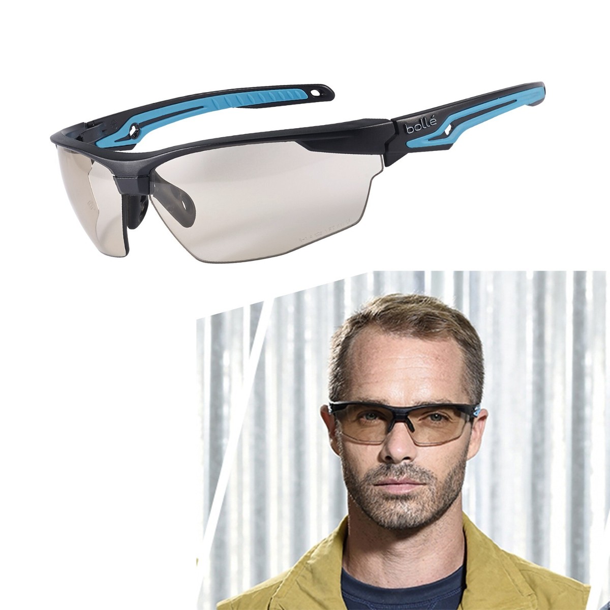 BOLLE TRYON Safety Glasses Platinum Coating Anti-scratch Anti