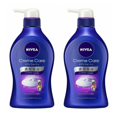 Kao NIVEA cream Care Body Wash Rich Parfan Pump 480ml (Pack of 2)