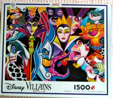 Disney VILLAINS 1500 Piece Puzzle Ceaco 2016 COMPLETE Made in USA