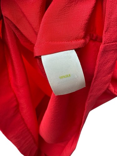 Kate Spade Short Sleeve 100% Silk Live Colorfully Blouse Women's Sz M - Picture 8 of 11