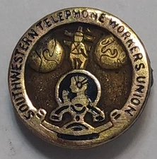 Vintage Southwestern Telephone Workers Union Pin