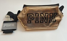 Victoria s Secret VS PINK Rose Gold Color Fanny Pack Bag With Can Holder