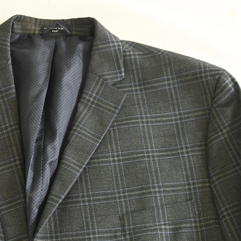 De Colección Tallia Uomo 44L Marrón Punto Tweed 100% Lana Hombre Traje Chaqueta Abrigo Deportivo Blazer Foto 2 de 4