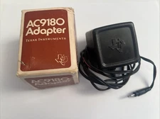 Vintage Texas Instruments TI AC-9180 Power Supply Adapter for Calculator w/Box