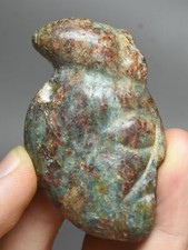 6CM China Hongshan Culture Old Jade Beast Face Cicada Cicala Got it Pendant