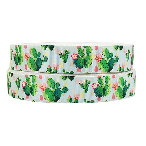 WD2U Girls 4.5" Blooming Prickly Pear Cactus Hair Bow French Clip Barrette - Picture 3 of 4