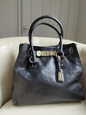 Jasper Conran Designer Black Leather Womens Handbag