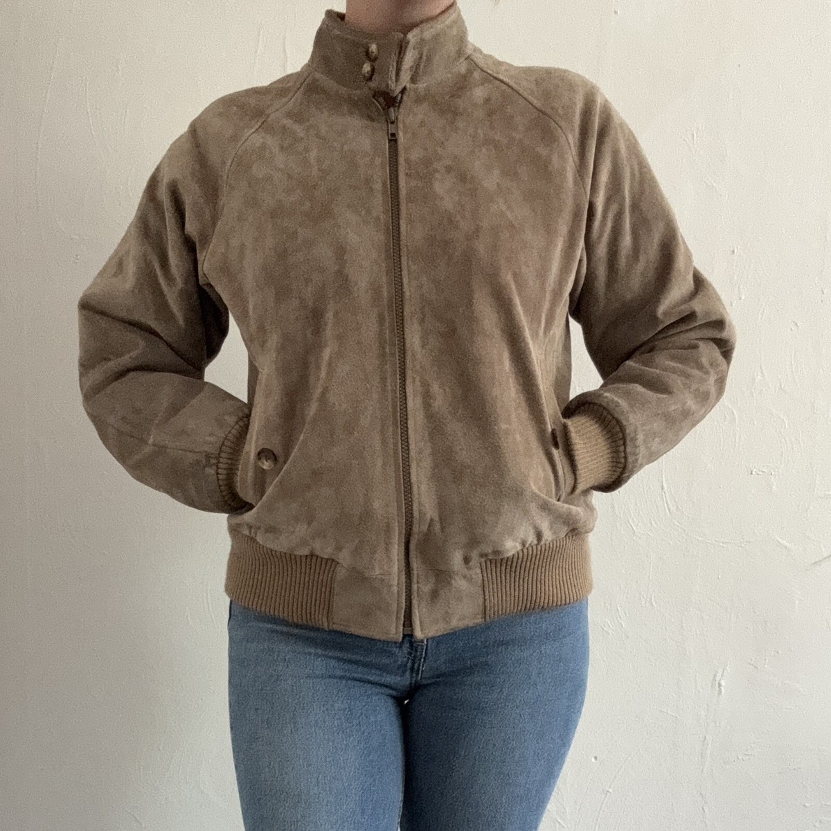 Authentic Imports Vintage 80's Suede Bomber Jacket | eBay