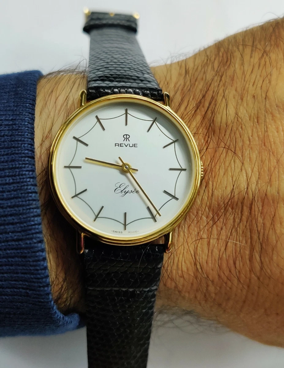 Orologio Revue vintage da uomo 32 mm a carica Swiss Made anni 70