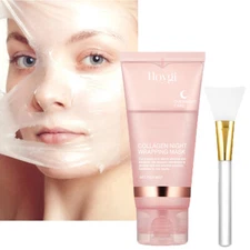 HOYGI Collagen Night Wrapping Mask Peel-Off Mask Facial Moisturizing Mask - 75g