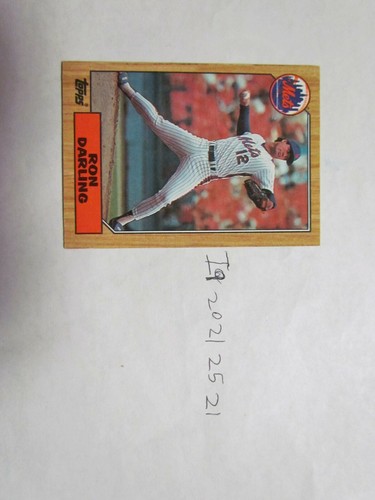 1987 Topps Ron Darling Signed Baseball Card | eBay