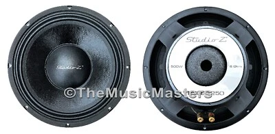 NA - STUDIO Z (2) 12" inch Home Pro Sound Studio WOOFER Subwoofer Speaker Bass Driver 8 Ohm