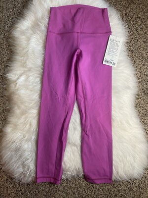 Lululemon Align High Rise Crop 23  PPKT Pink Size 4 New