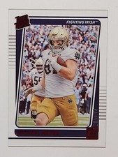 2023 Clearly Donruss Rated Rookie #31 Michael Mayer Red #058/149 Notre Dame