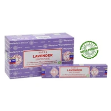 Satya Nag Champa Lavender Incense Sticks - Box 12 Pack