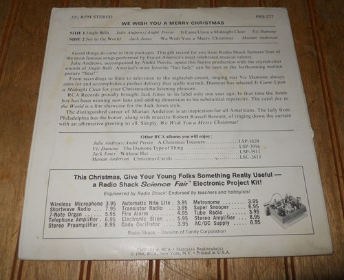 VTG Silver Spurs Christmas Story, Knollwood & Radio Shack We Wish You A Merry - Picture 4 of 6