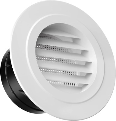 Soffit Vents 4 Inch, round Vent Cover Air Vent with Built-In a Fly Screen for Ba