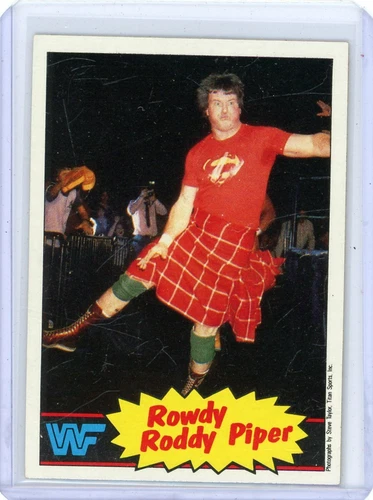 1985 Topps WWF #7 ROWDY RODDY PIPER rookie Card