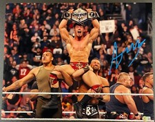 AUSTIN THEORY SIGNED WWE UNITED STATES CHAMPION 16x20 PHOTO BECKETT WITNESS COA
