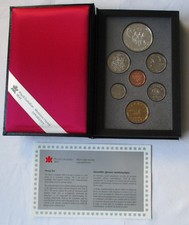 Kursm&uuml;nzensatz KMS Kanada 1992 + 1 Dollar Silber Postkutsche + Zertifikat + Etui