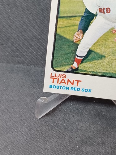 Luis Tiant 1973 Topps #270 - casi nuevo/como nuevo - Imagen 5 de 6