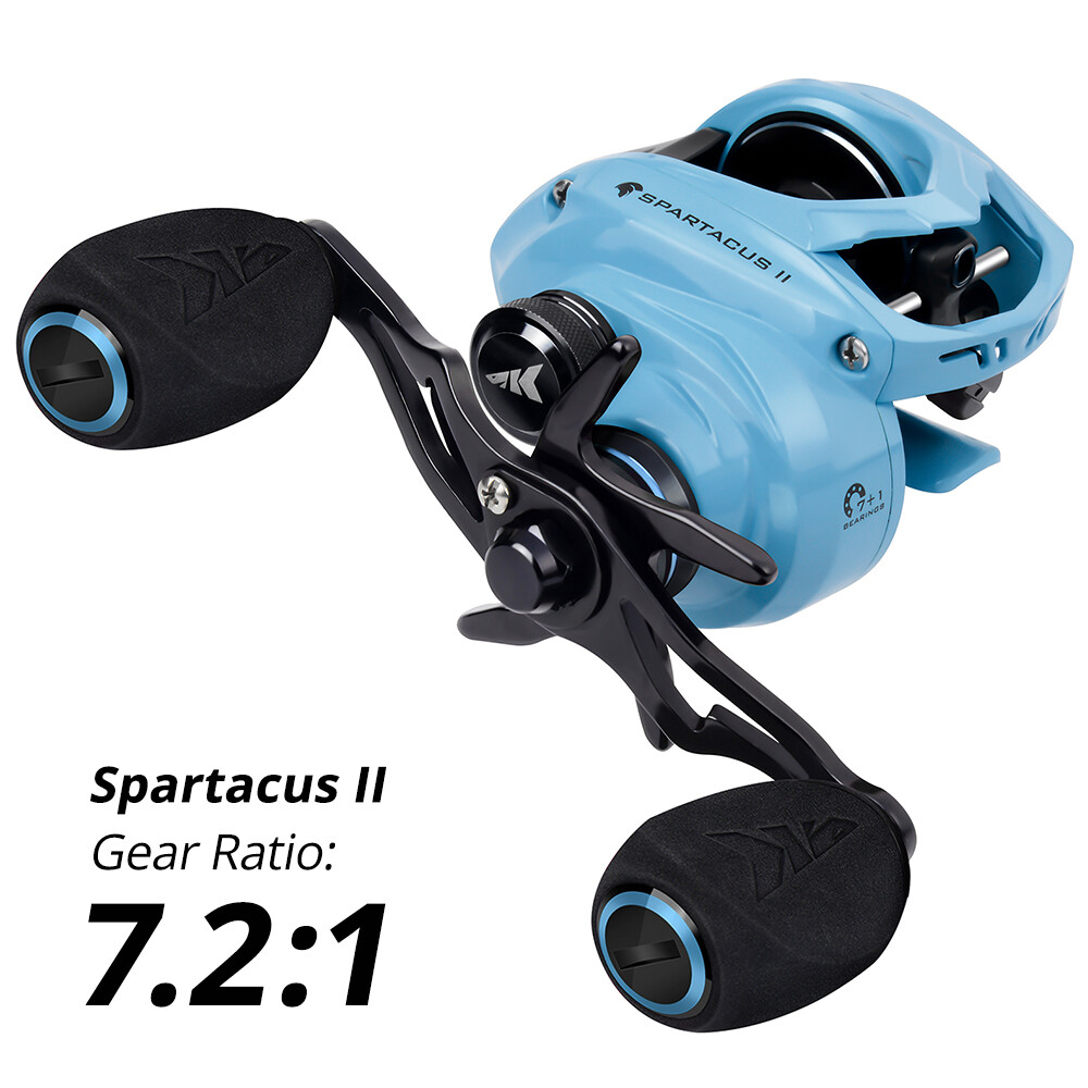 KastKing Spartacus II Baitcasting Reels 7.2:1 Left-Handed 8 Ball