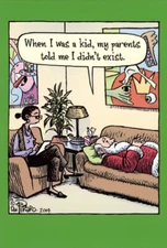 Nobleworks Santa Therapy Didn't Exist Box of 12 Funny Christmas Cards