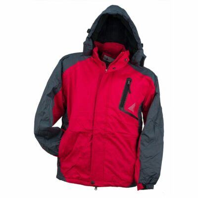 Arbeit Winterjacke Fleece Gefüttert Schutzjacke Kaputze Rot Wetterjac(Y-263-RED)