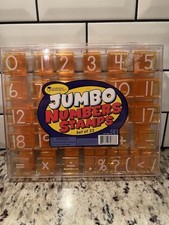 Learning Resources Numbers Stamps Set of 33 - Rubber  Plastic  Brand New 