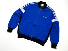 Vintage 80s Men's ADIDAS Blue Made In Korea Track Top Jacket - fit on M/L
