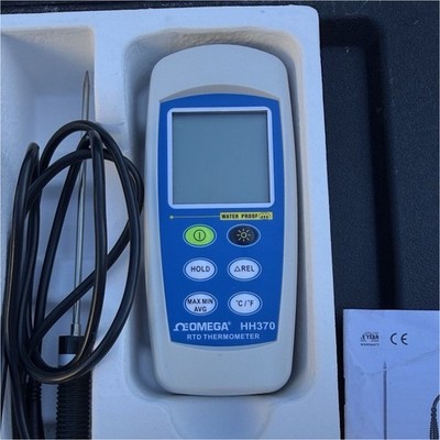 OMEGA HH370 Digital RTD Thermometer Waterproof Industrial Temperature Meter