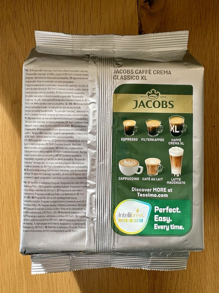 Jacobs Caffè Crema Classico XL Tassimo Kaffeekapseln - 6x16 Stück - Bild 2 von 4