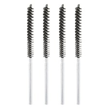 4pcs Pipe Cleaners Brush Set 0.47 Inch Stainless Steel Bristles for Tube, Silver