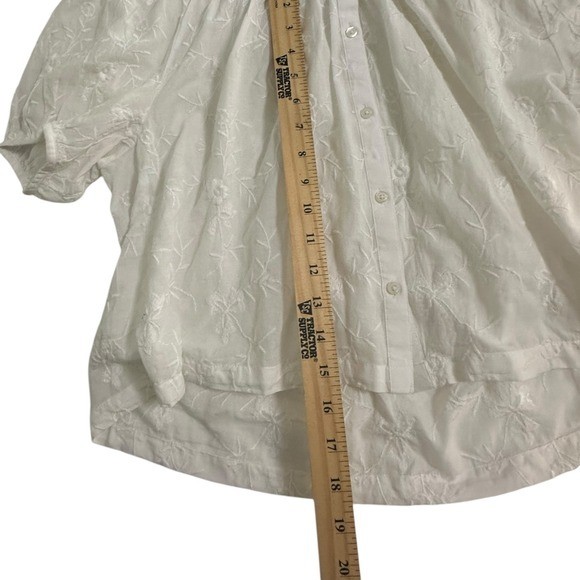 Universal Thread Embroidered Floral Button Front … - image 6