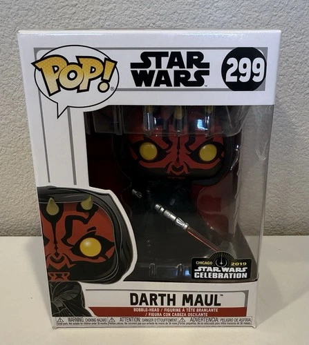 Funko Pop Star Wars Darth Maul 299 2019 Chicago Celebration Exclusive New in Box