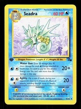 Seadra 42/62 Uncommon Fossil Pokemon 1st Edition LP on eBay