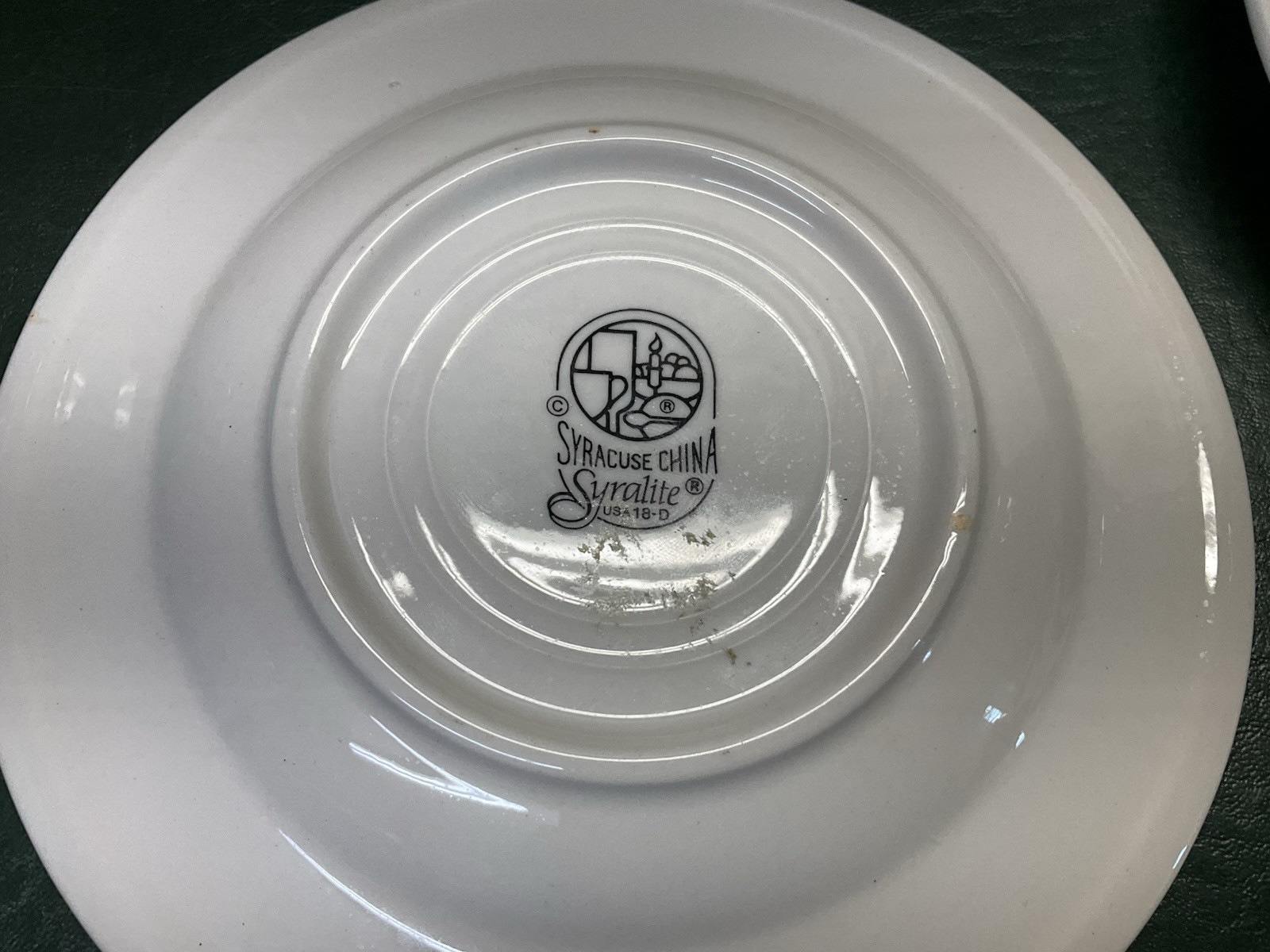 Set of 6 Vintage Syracuse China 6.5" Bread Plates Golf Scene ~ Broadmoor Hotel