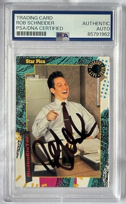 Rob Schneider Signed 1992 Star Pics SNL Saturday Night Live #19 PSA/DNA