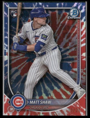 Matt Shaw [Rookie Color Run Variation] #46 2025 Bowman Chrome card