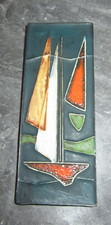 wandkeramik mit segelbooten,  schäffenacker-keramik