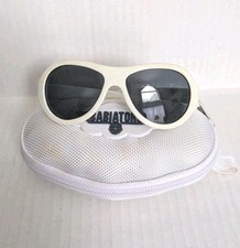 BABIATORS Sunglasses Ages 0-3 White with Zipper Case