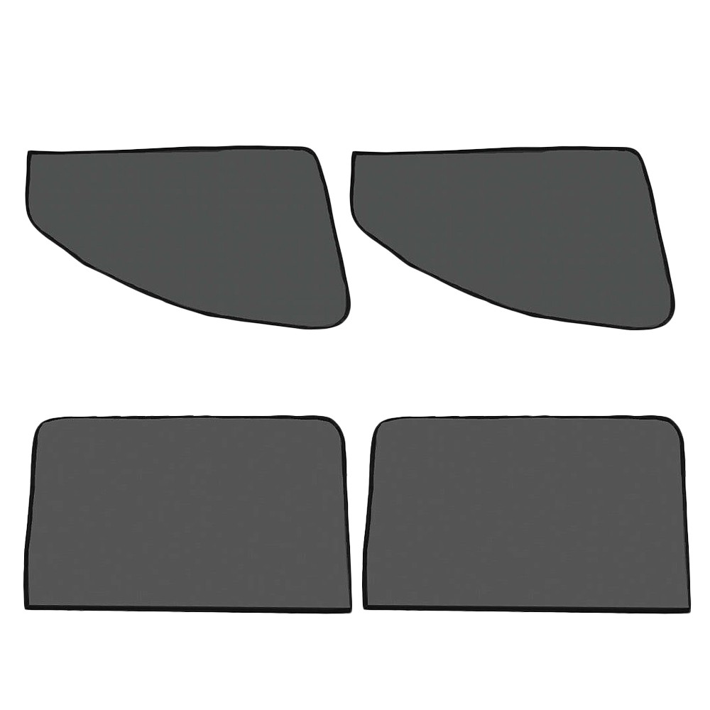 4PCS Car Front Rear Window Screen Mesh Sun Shade Cover Windshield Sunshade Visor